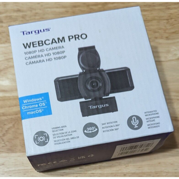 Targus Webcam Pro 1080P HD Camera 360 Rotation, Integrated Mic - Windows | MacOs - Picture 4 of 9